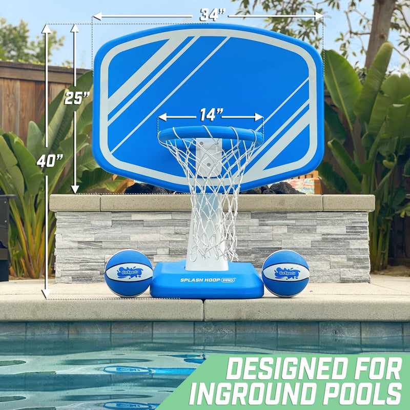 GoSports-Splash Hoop Pro Pool Basketball Blue - Relaxacare