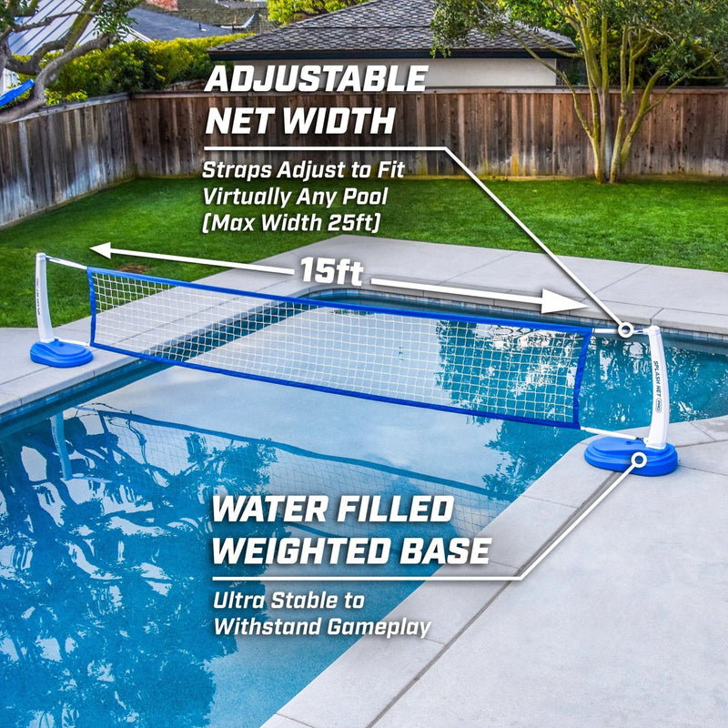 GoSports-Splash Net Pro Pool Volleyball Set Blue - Relaxacare