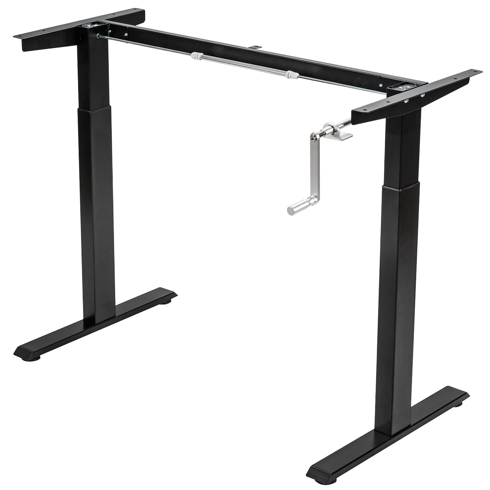 Hand Crank Sit to Stand Desk Frame Height Adjustable Standing BaseBla