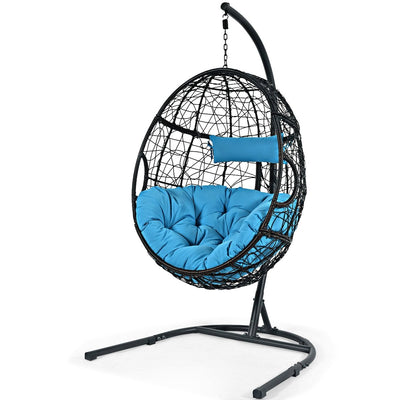 Hanging Cushioned Hammock Chair with Stand - Relaxacare