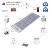 HealthyLine - "Platinum Aura Mat Full Pro PLUS 7428 Firm - Photon Advanced PEMF InfraMat Pro®" - Relaxacare