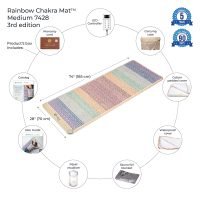 HealthyLine - "Rainbow Chakra Mat™ Medium 5024 Firm - Photon PEMF Inframat Pro® 3rd Edition" - Relaxacare