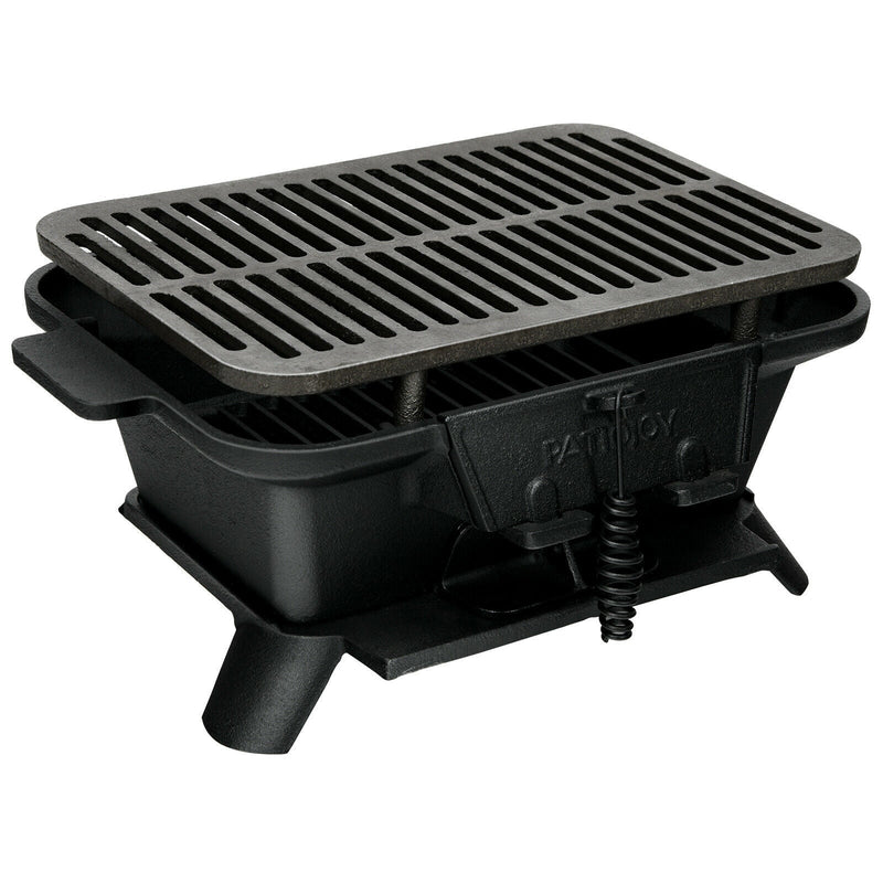 Heavy Duty Cast Iron Tabletop BBQ Grill Stove for Camping Picnic - Relaxacare