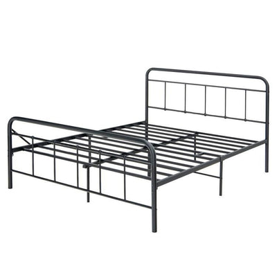 Heavy Duty Metal Platform Bed Frame with Headboard - Relaxacare
