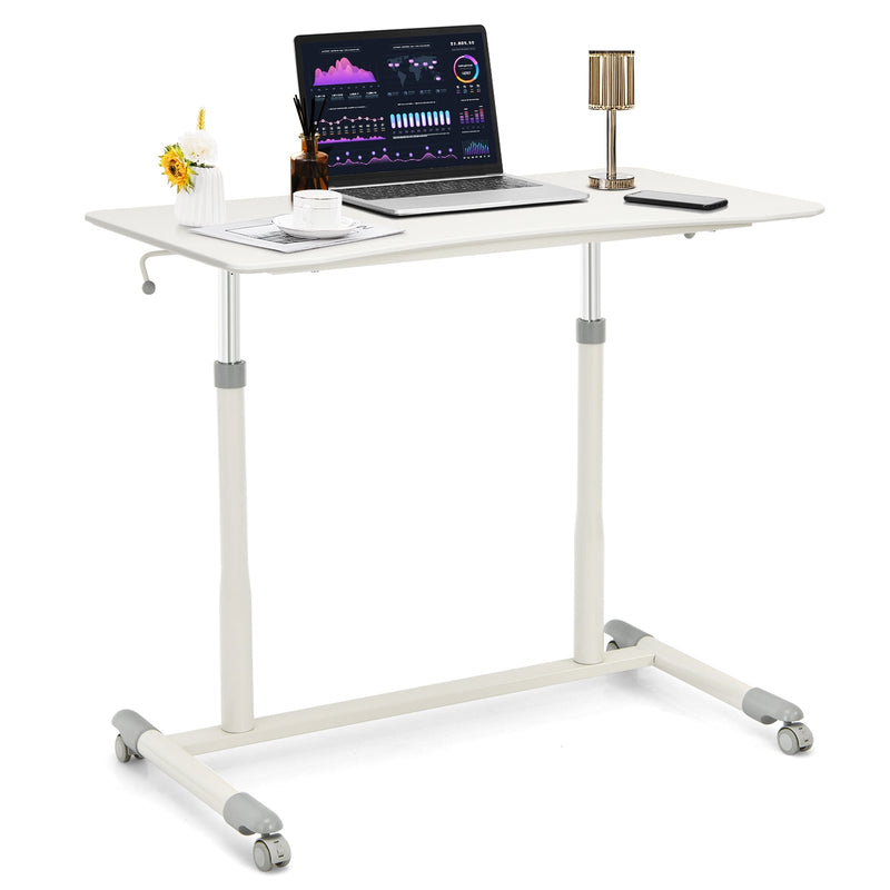 Height Adjustable Computer Desk Sit to Stand Rolling Table - Relaxacare