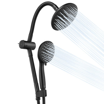High Pressure Combo Handheld Shower Head-Black - Relaxacare