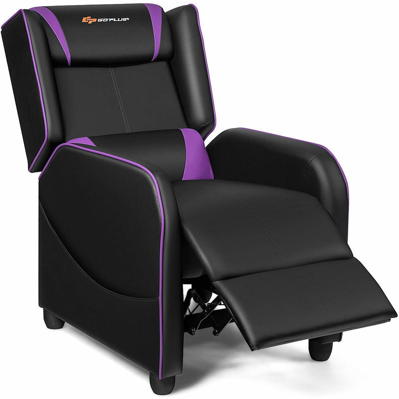 Home Massage Gaming Recliner Chair-Purple - Relaxacare