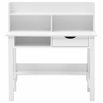Home Office Computer Desk with Storage Shelves and Drawer Ideal for Working and Studying - Relaxacare