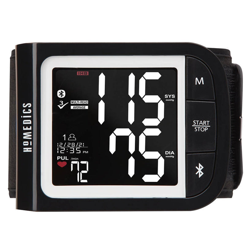 HoMedics - Premium Wrist Blood Pressure Monitor with Attached Wrist Cuff - Relaxacare
