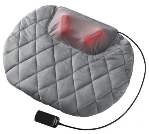 homedics vibration massage bath pillow HoMedics Shiatsu Kneading and Vibration Electric Massage Cushion with Heat main image 1