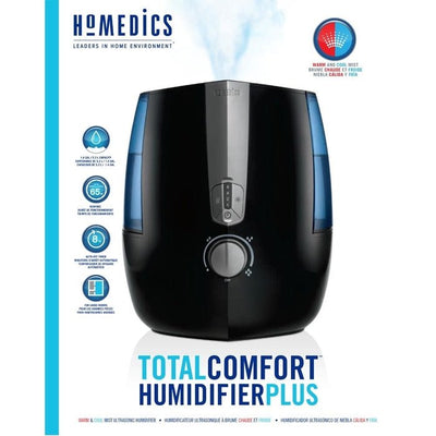 HOMEDICS Warm and Cool Mist Humidifier Plus - Relaxacare