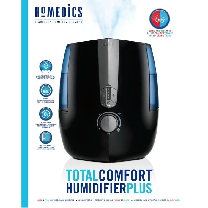 HOMEDICS Warm and Cool Mist Humidifier Plus - Relaxacare
