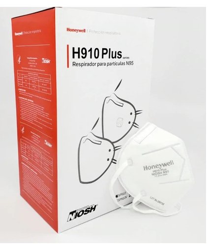 Honeywell - H910 Plus N95 Face Mask, NIOSH Approved, CDC Approved N95 Mask - Relaxacare