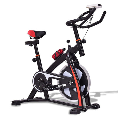 Household Adjustable Indoor Exercise Cycling Bike Trainer with Electronic Meter - Relaxacare