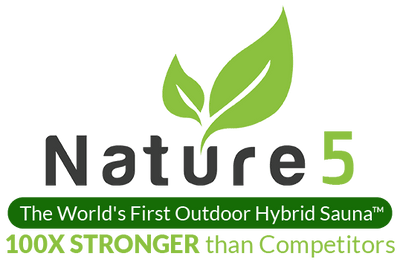 Hybrid Nature 5 Steam/Infared Outdoor sauna - Relaxacare