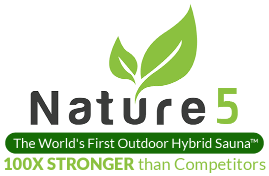 Hybrid Nature 5 Steam/Infared Outdoor sauna - Relaxacare