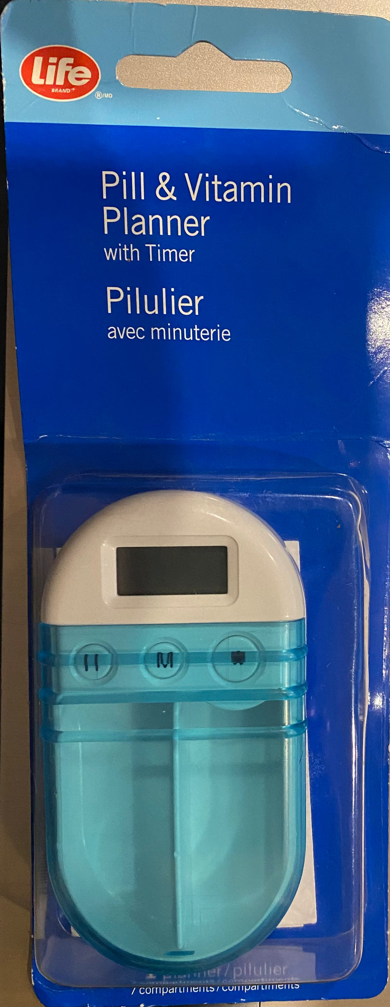 Clearance - Life Brand Pill & Vitamin Planner with Timer