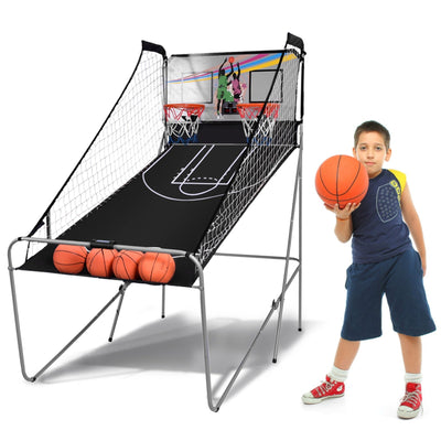 Indoor Double Electronic Basketball Game with 4 Balls - Relaxacare