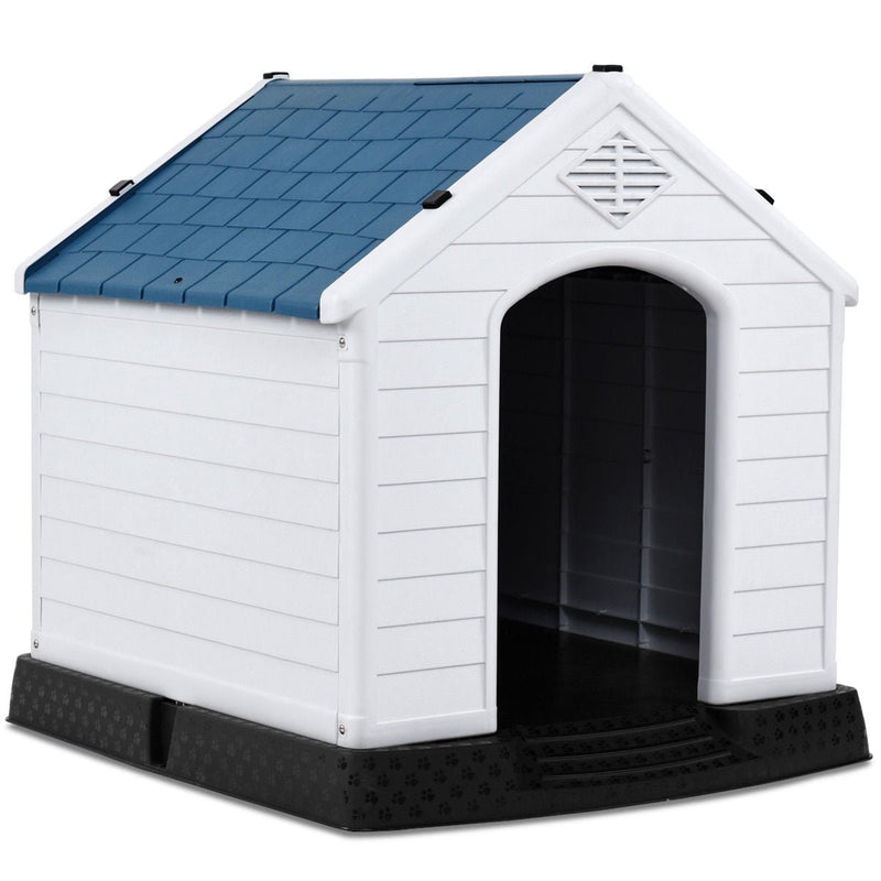 Indoor/Outdoor Waterproof Plastic Dog House Pet Puppy Shelter - Relaxacare