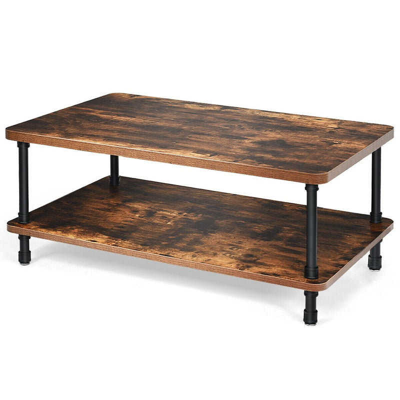 Industrial Rustic Accent Coffee Table - Relaxacare