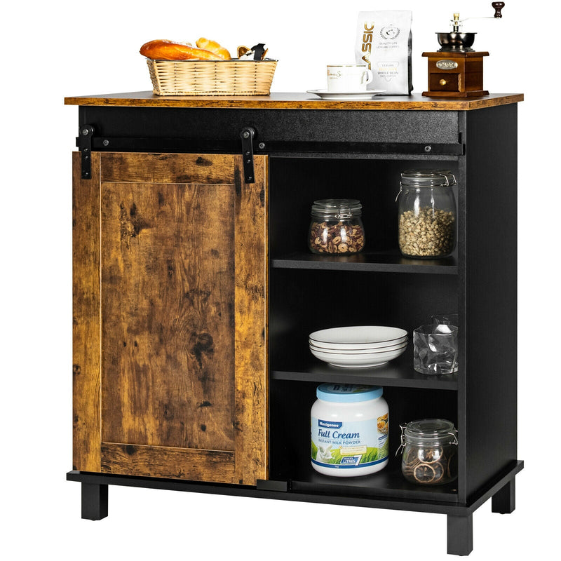 Industrial Storage Cabinet with Sliding Barn Door - Relaxacare