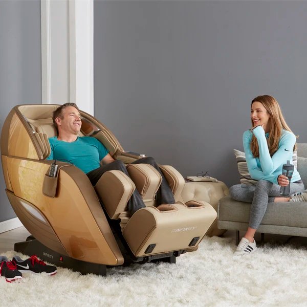 Infinity - Dynasty 4D - Full L-Track with TrueFit Body Scanning/Foot Extension Massage Chair - Relaxacare