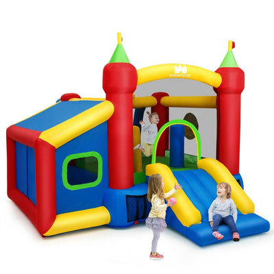 Inflatable Bounce House Kids Slide Jumping Castle without Blower - Relaxacare