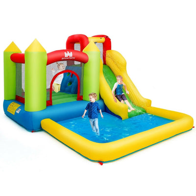 Inflatable Bounce House Water Slide Jump Bouncer without Blower - Relaxacare