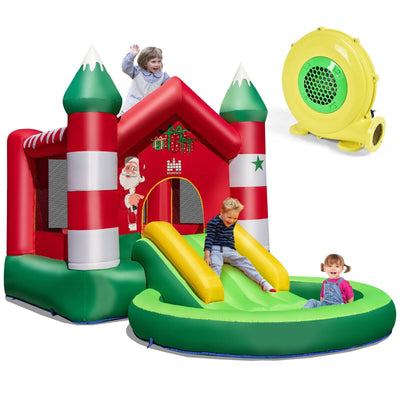 Inflatable Bounce House with Blower for Kids Aged 3-10 Years - Relaxacare