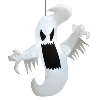 Inflatable Halloween Hanging Ghost Decoration with Built-in LED Lights - Relaxacare
