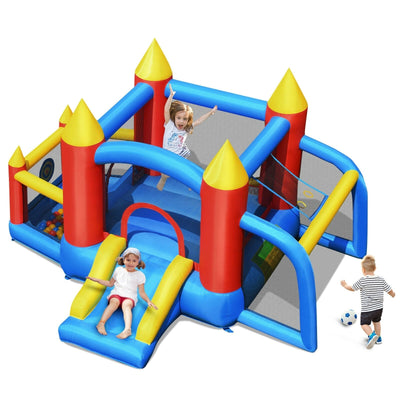 Inflatable Soccer Goal Ball Pit Bounce House Without Blower - Relaxacare