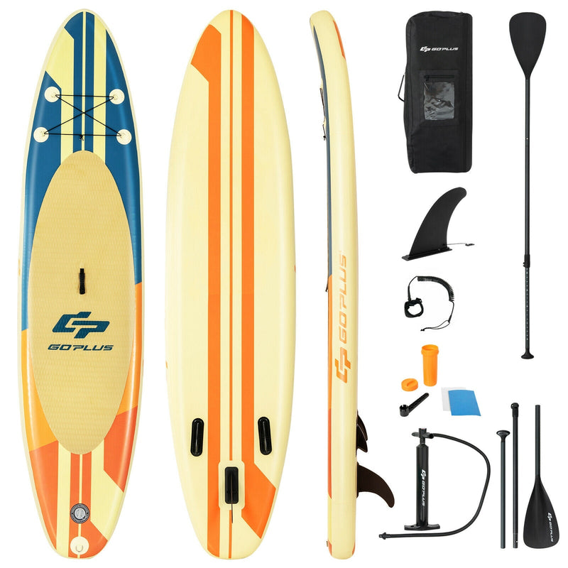 Inflatable Stand Up Paddle Board Surfboard with Bag Aluminum Paddle and Hand Pump-L - Relaxacare
