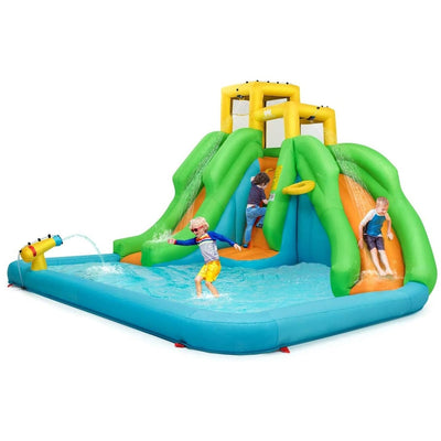 Inflatable Water Park Bounce House with Climbing Wall - Relaxacare