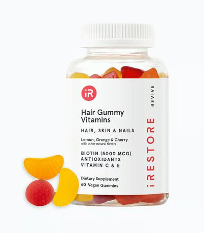 IRESTORE - REVIVE Hair Growth Gummy Vitamins - Nourishes Hair/Skin/Nails - Relaxacare