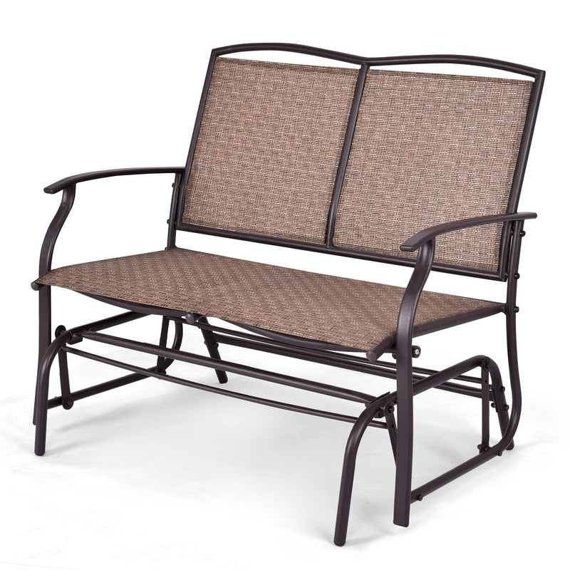 Iron Patio Rocking Chair for Outdoor Backyard and Lawn - Relaxacare
