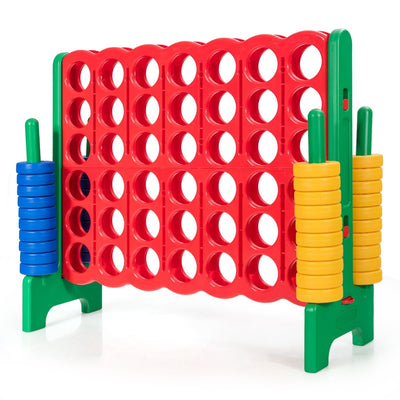 Jumbo 4-to-Score Giant Game Set with 42 Jumbo Rings and Quick-Release Slider-Green - Relaxacare