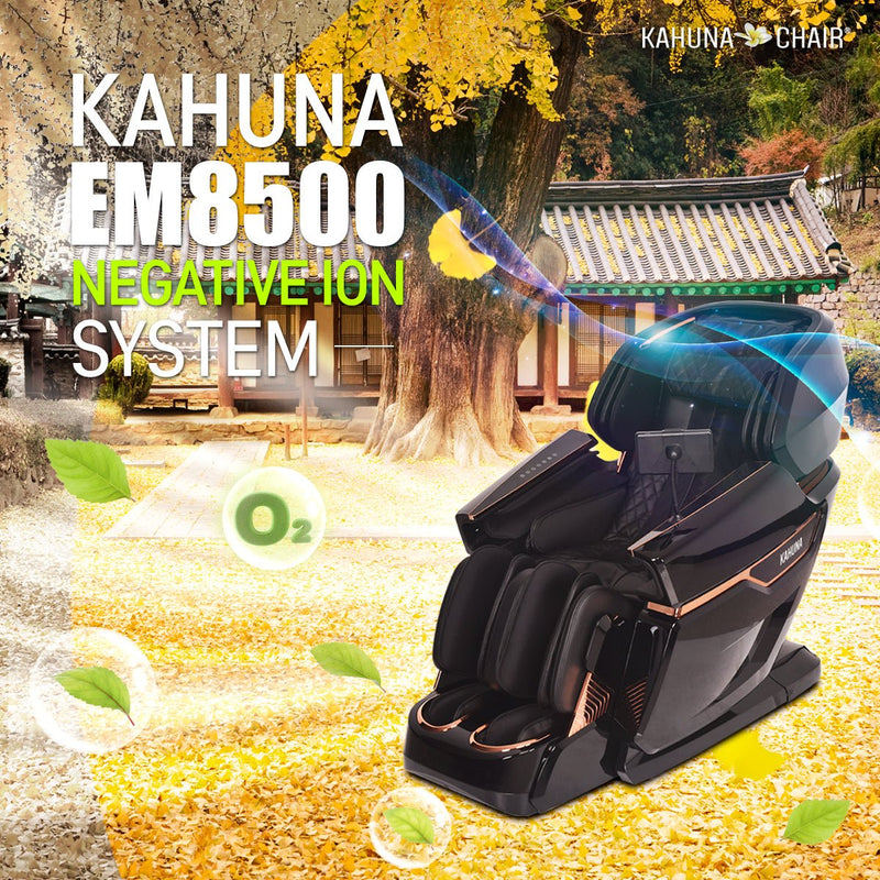 Kahuna-4D Active Stretch-3D foot Massage Chair– with Calf rollers-EM 8500 - Relaxacare