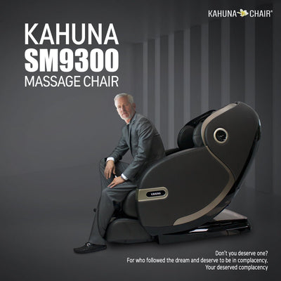 KAHUNA 4D+@ DUAL AIR FLOAT FLEX HSL-TRACK MASSAGE CHAIR WITH INFRARED HEATING SM-9300 - Relaxacare