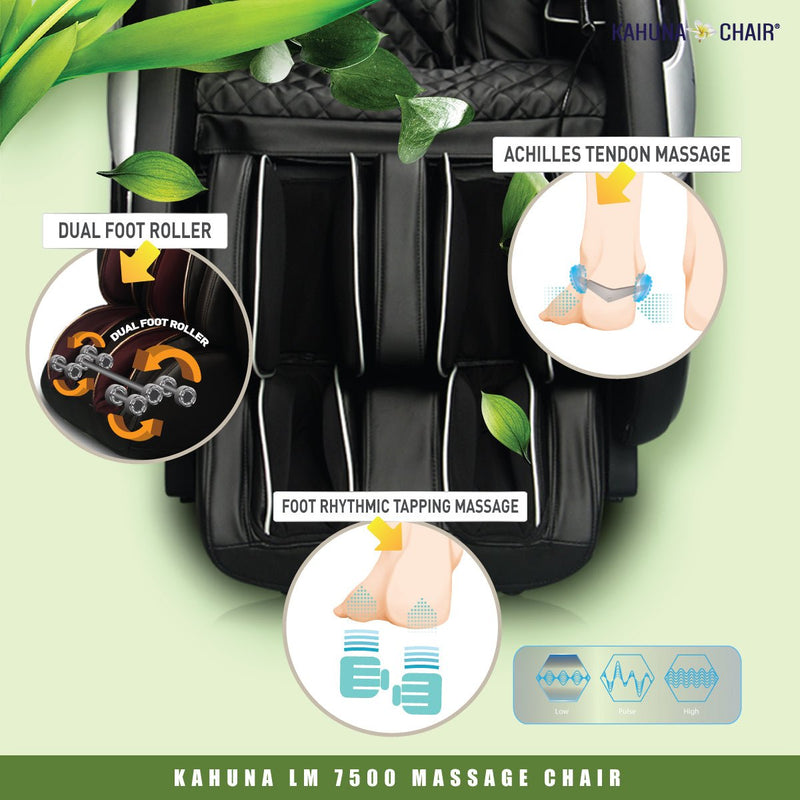 KAHUNA – LM-7500-Swedish/ Shiatsu Massage Chair - Relaxacare