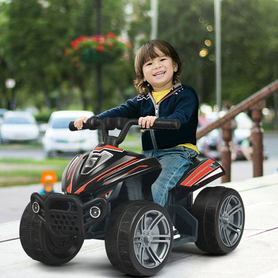 Kids 4-Wheeler ATV Quad Battery Powered Ride On Car-Black - Relaxacare