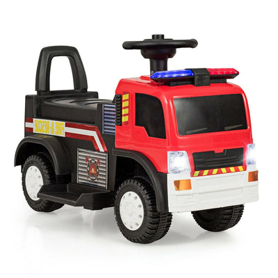 Kids 6V Battery Powered Electric Ride On Fire Truck - Relaxacare