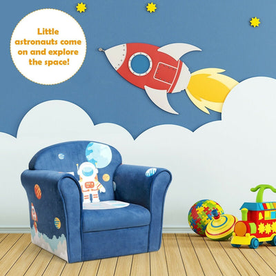 Kids Astronaut Armrest Upholstered Couch - Relaxacare