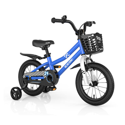 Kid's Bike with 2 Training Wheels for 3-5 Years Old-Navy - Relaxacare