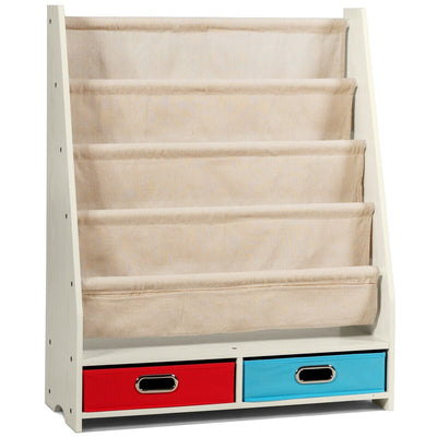 Kids Book and Toys Organizer Shelves-Beige - Relaxacare