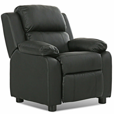 Kids Deluxe Headrest Recliner Sofa Chair with Storage Arms - Relaxacare