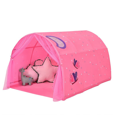 Kids Galaxy Starry Sky Dream Portable Play Tent with Double Net Curtain-Pink - Relaxacare