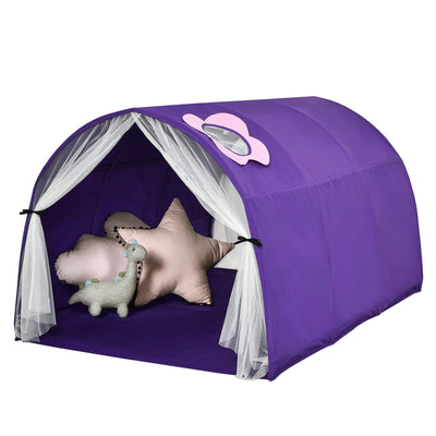 Kids Galaxy Starry Sky Dream Portable Play Tent with Double Net Curtain-Purple - Relaxacare