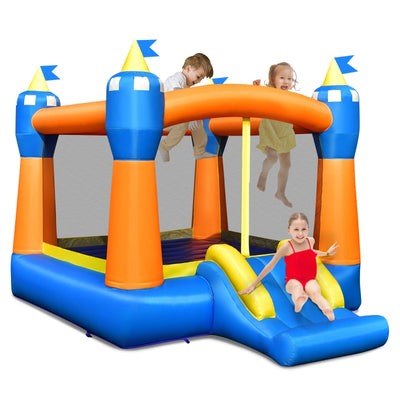 Kids Inflatable Bounce House Magic Castle with Large Jumping Area without Blower - Relaxacare