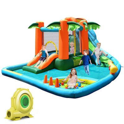 Kids Inflatable Water Slide Bounce House with Blower - Relaxacare