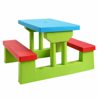Kids Picnic Folding Table and Bench with Umbrella - Relaxacare